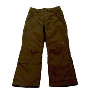 Obermeyer EWS Girls Ski Pants, Size Junior 12, Brown